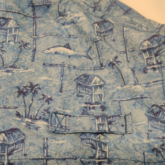 L.L. Bean Blue Casual Button Down Shirt - Picture 9 of 13